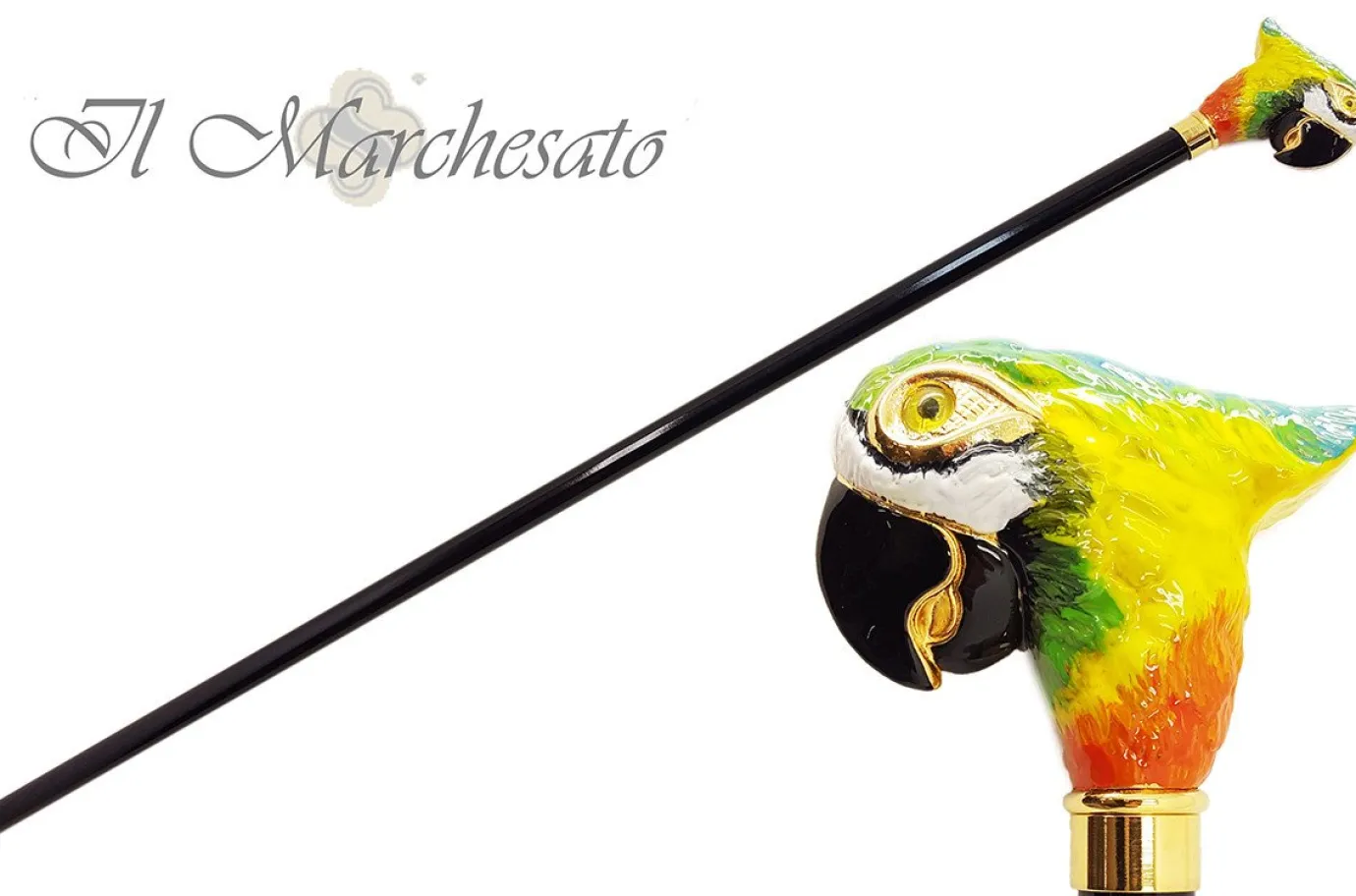 Il Marchesato A Walking Stick With Parrot Handle Sale