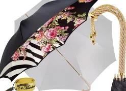 Il Marchesato Adorable Umbrella With Double Fabric, Exclusive Floral Design By il Ma Sale