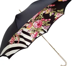 Il Marchesato Adorable Umbrella With Double Fabric, Exclusive Floral Design By il Ma Sale