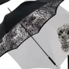 Il Marchesato Amazin Lux Silver Swarovski Skull Umbrella - Double Cloth Best