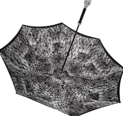 Il Marchesato Amazin Lux Silver Swarovski Skull Umbrella - Double Cloth Best