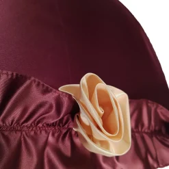 Il Marchesato Amazing Frilly Burgundy Folding Umbrella Parasol Best