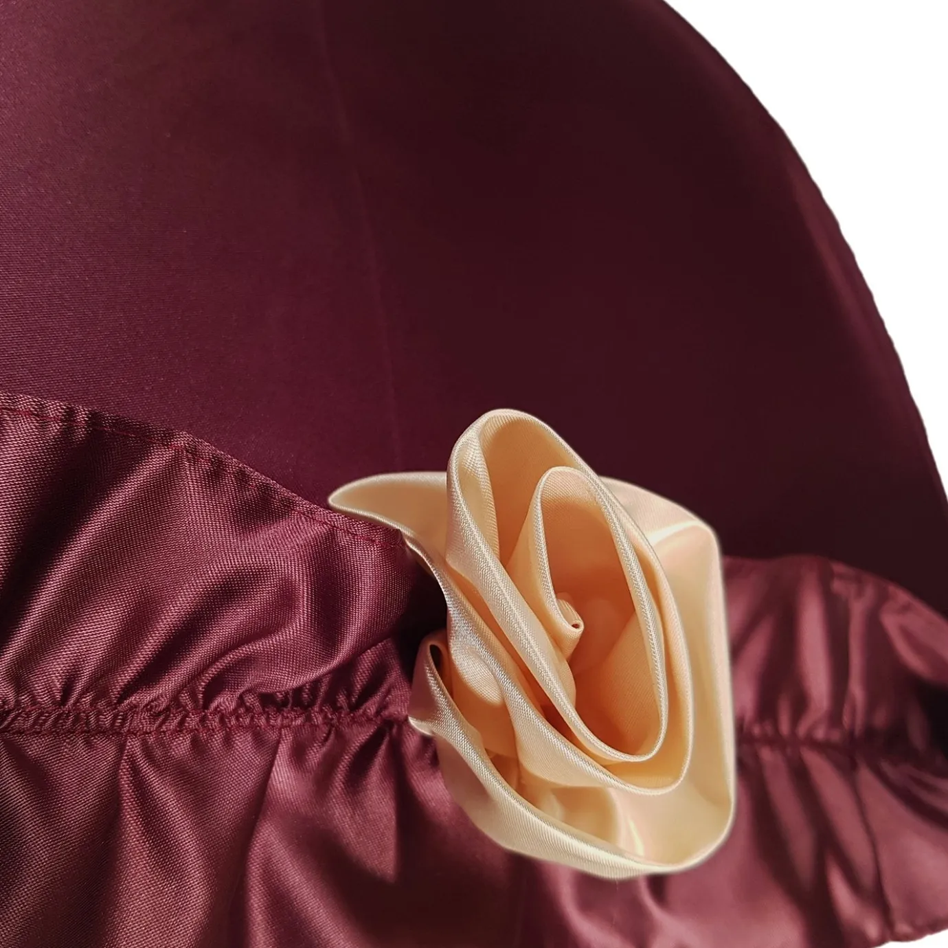 Il Marchesato Amazing Frilly Burgundy Folding Umbrella Parasol Best
