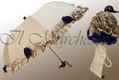 Il Marchesato Amazing Frilly Cream Folding Umbrella Parasol Online