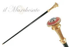 Il Marchesato Amazing Walking stick with Red-White-Black crystals Discount