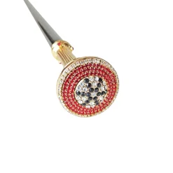 Il Marchesato Amazing Walking stick with Red-White-Black crystals Discount