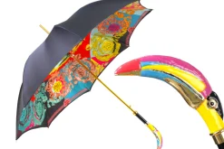 Il Marchesato Artisan Italian Umbrella with Luxurious Hand-Enameled Toucan Handle Outlet