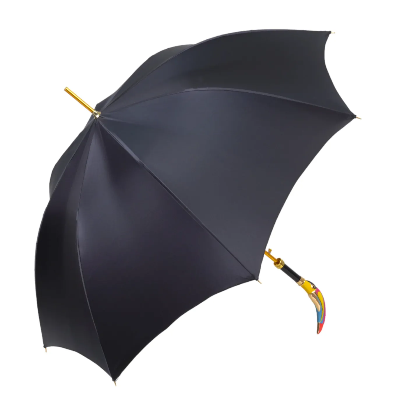 Il Marchesato Artisan Italian Umbrella with Luxurious Hand-Enameled Toucan Handle Outlet