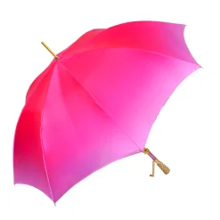 Il Marchesato Artisan Pink Floral Umbrella with Crystal Handle & Exquisite Hand-Pain Discount