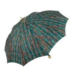 Il Marchesato Artistic Paisley Umbrella with Luxurious "The Four Noble Truths" Handl Hot