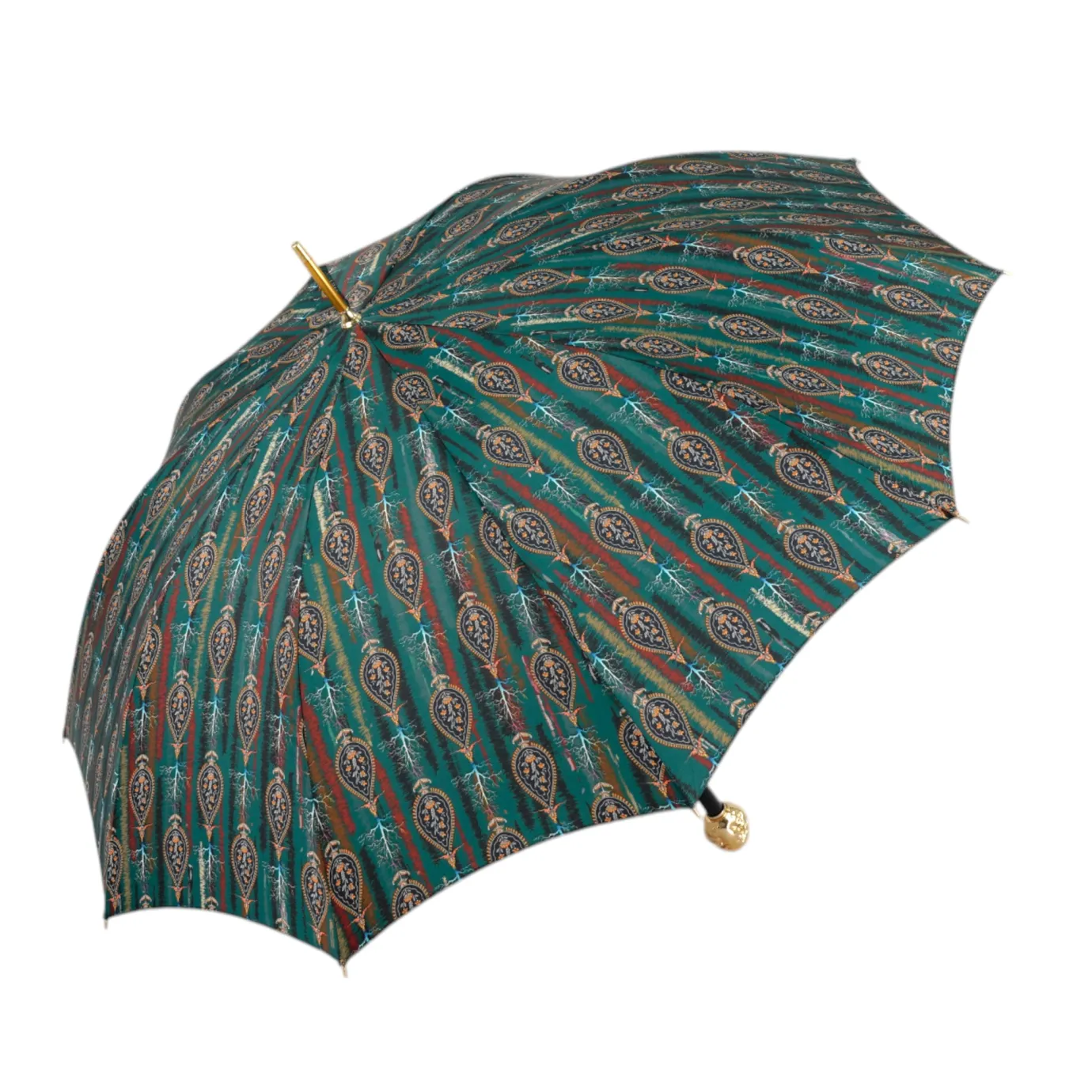 Il Marchesato Artistic Paisley Umbrella with Luxurious "The Four Noble Truths" Handl Hot