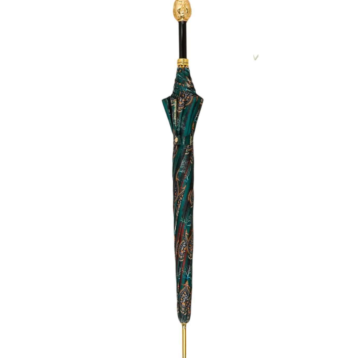 Il Marchesato Artistic Paisley Umbrella with Luxurious "The Four Noble Truths" Handl Hot