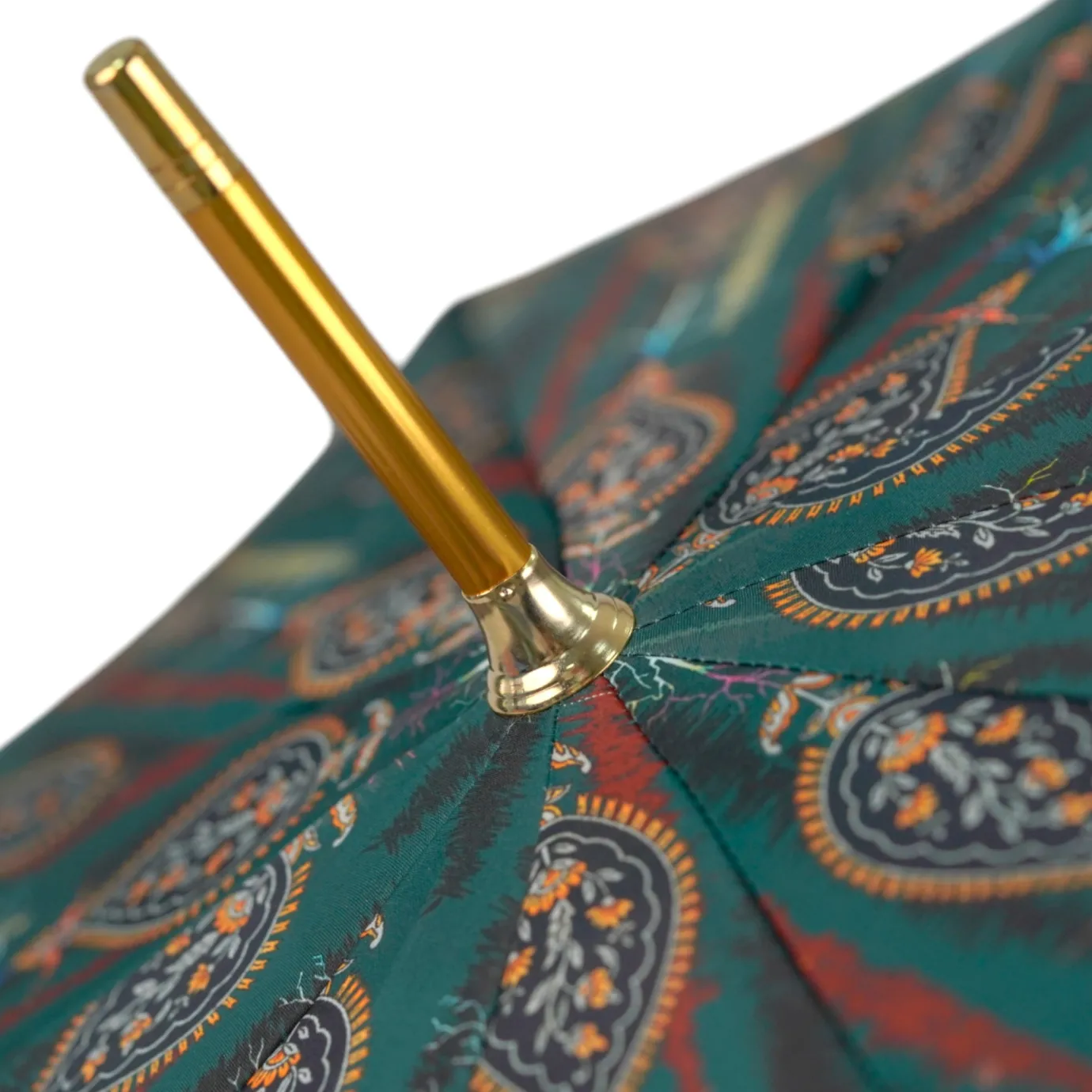 Il Marchesato Artistic Paisley Umbrella with Luxurious "The Four Noble Truths" Handl Hot