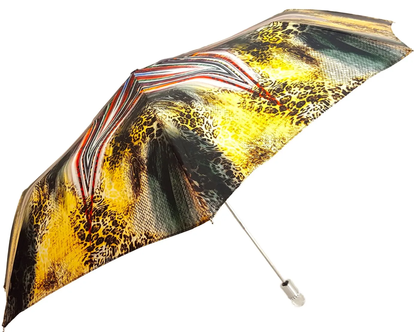 Il Marchesato Awesome Women's Folding Umbrella, Amazing New Animalier Abstract Desig Best Foldable Umbrellas Discount