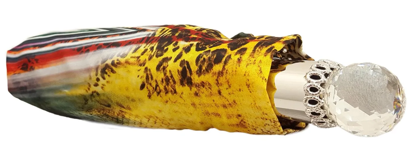 Il Marchesato Awesome Women's Folding Umbrella, Amazing New Animalier Abstract Desig Best Foldable Umbrellas Discount