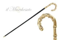 Il Marchesato Bamboo-shaped walking stick - Goldplated 24K Hot