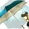 Il Marchesato Baroque and turquoise umbrella with Mylord handle Clearance