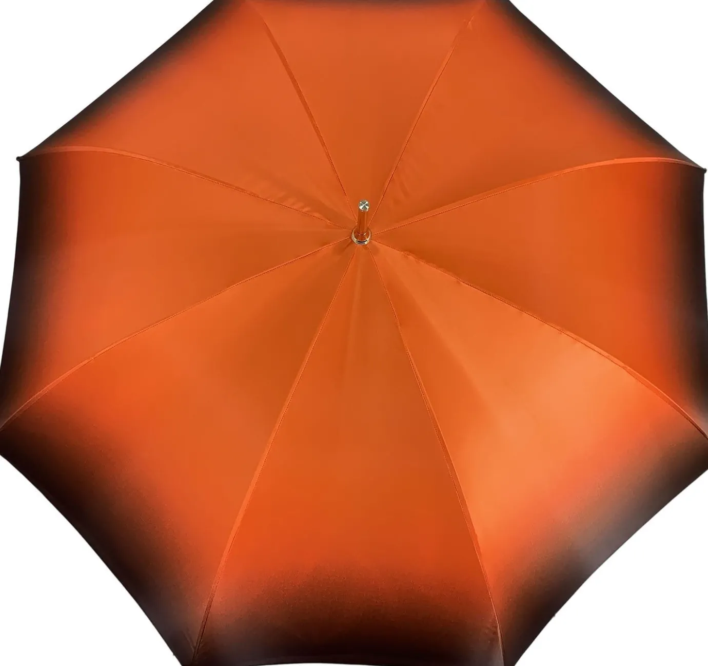 Il Marchesato Beautiful Double Canopy Umbrella in a Luxurious Orange Satin New