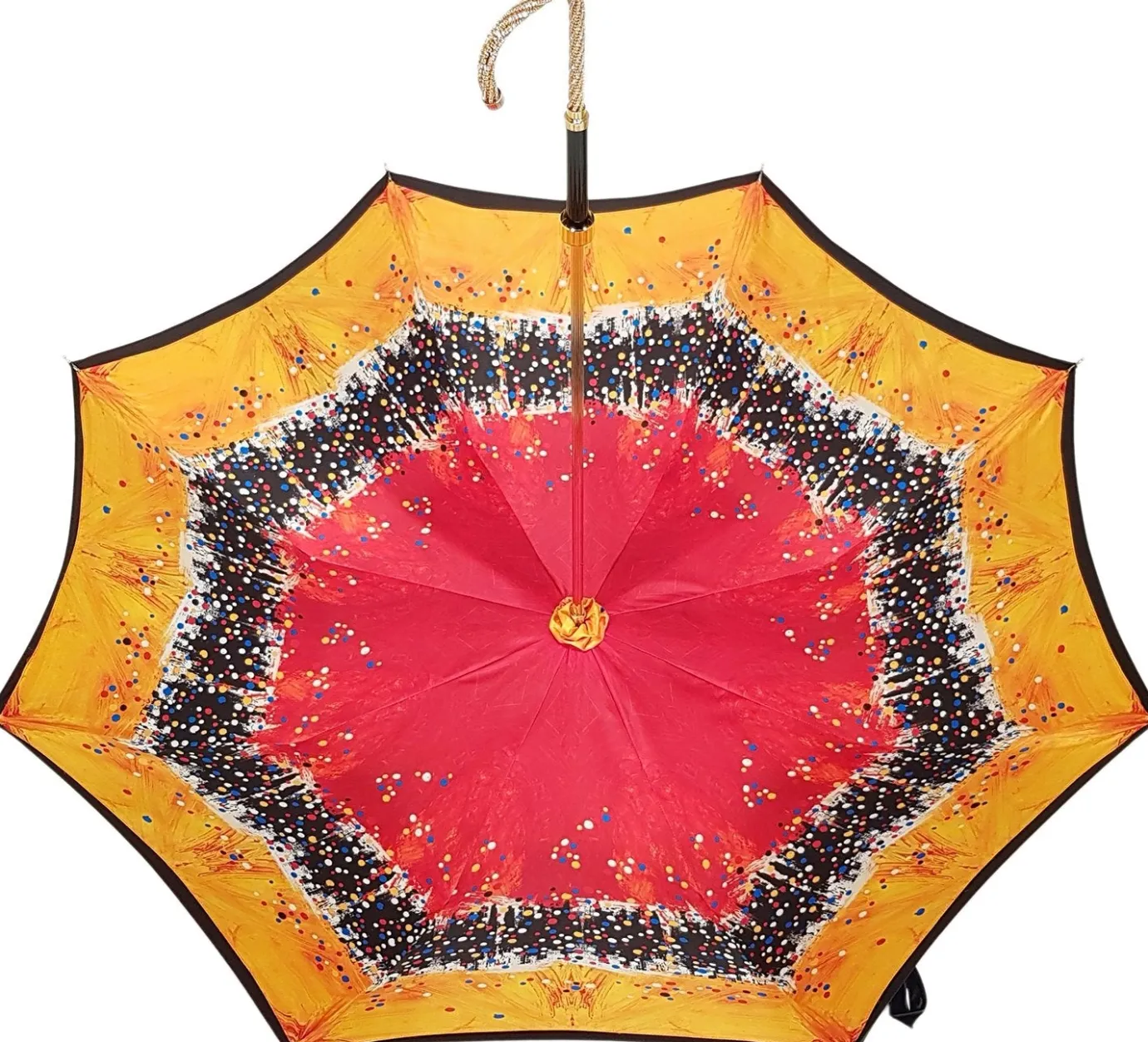 Il Marchesato Beautiful Double Canopy Umbrella in a Parti-Coloured Design Fashion