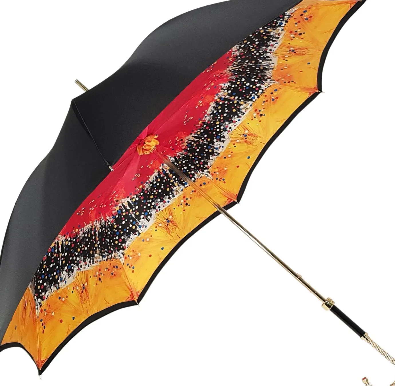 Il Marchesato Beautiful Double Canopy Umbrella in a Parti-Coloured Design Fashion