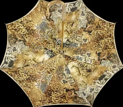 Il Marchesato Beautiful Double Canopy Umbrella in a Luxurious Golden Satin Clearance