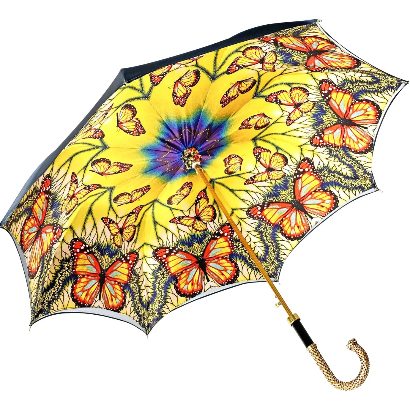 Il Marchesato Beautiful Double Canopy Umbrella with butterfly design Best