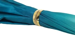 Il Marchesato Beautiful Double Canopy Umbrella in a Luxurious Turquoise Colored Poly Discount