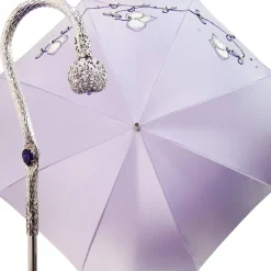 Il Marchesato Beautiful Double Cloth Lilac Women's Umbrella, Italian style Fashionable umbrella Outlet
