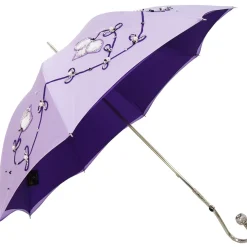 Il Marchesato Beautiful Double Cloth Lilac Women's Umbrella, Italian style Fashionable umbrella Outlet