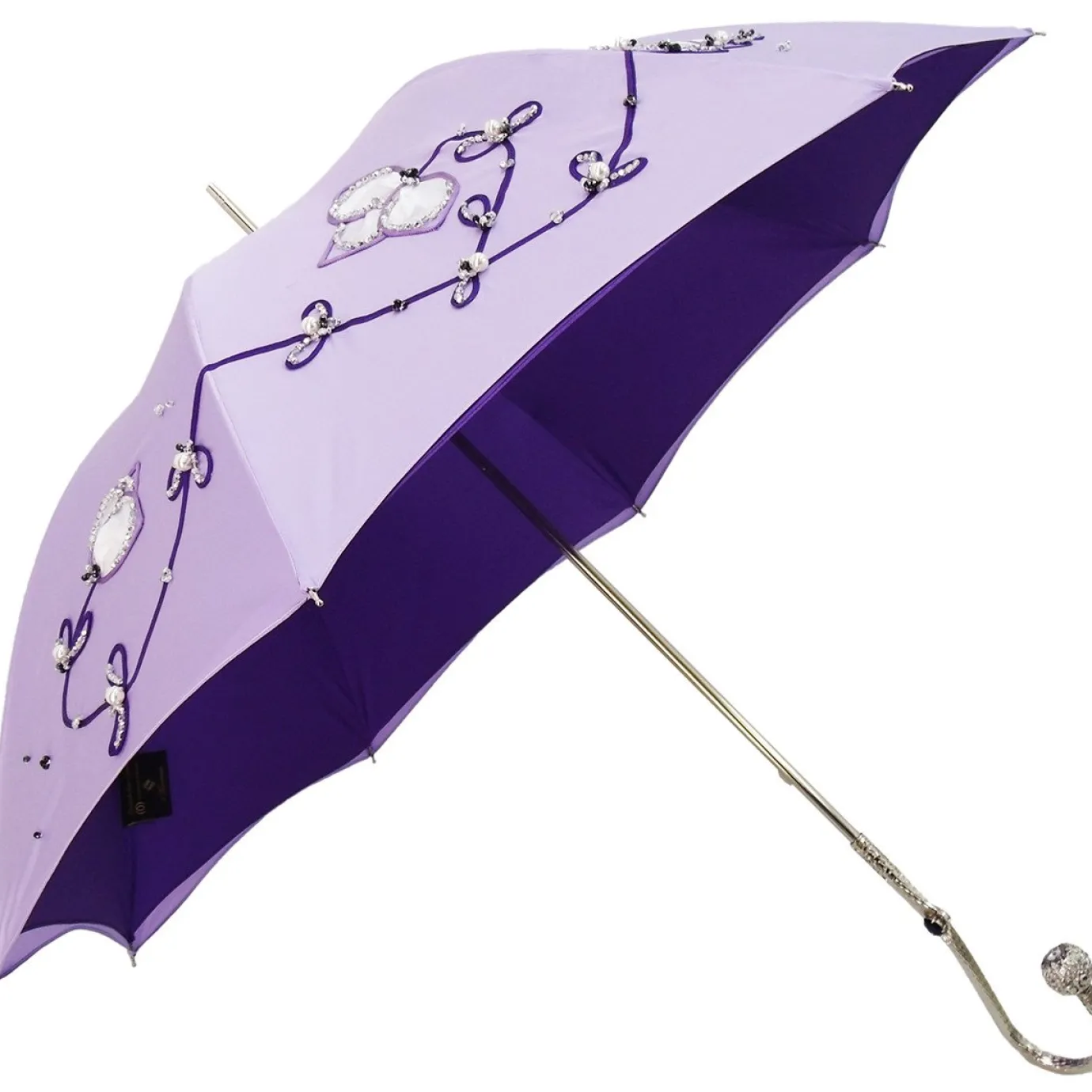 Il Marchesato Beautiful Double Cloth Lilac Women's Umbrella, Italian style Fashionable umbrella Outlet
