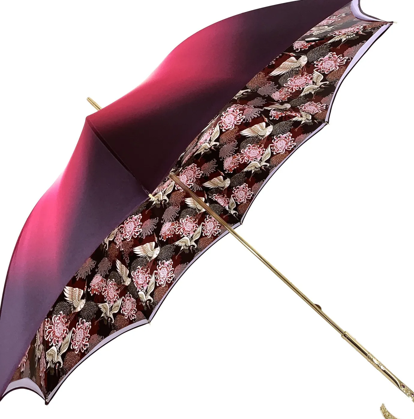 Il Marchesato Beautiful Double Cloth Umbrella- Exclusive Herons Design Discount