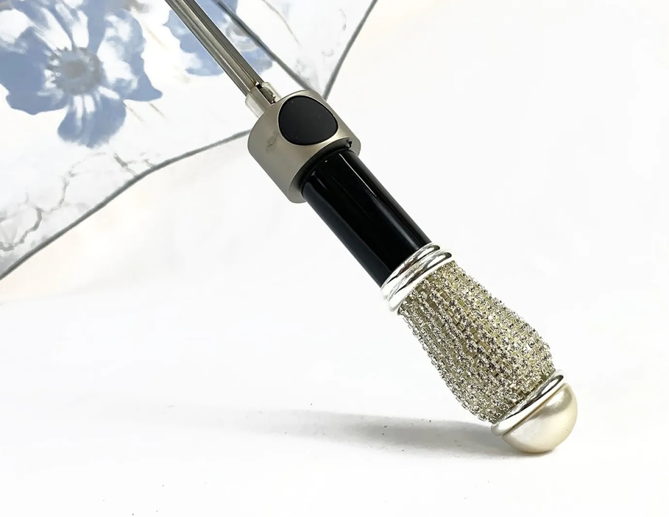 Il Marchesato Beautiful Folding Umbrella With Blue Poppies Discount