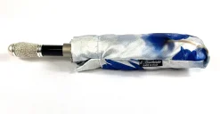 Il Marchesato Beautiful Folding Umbrella With Blue Poppies Discount