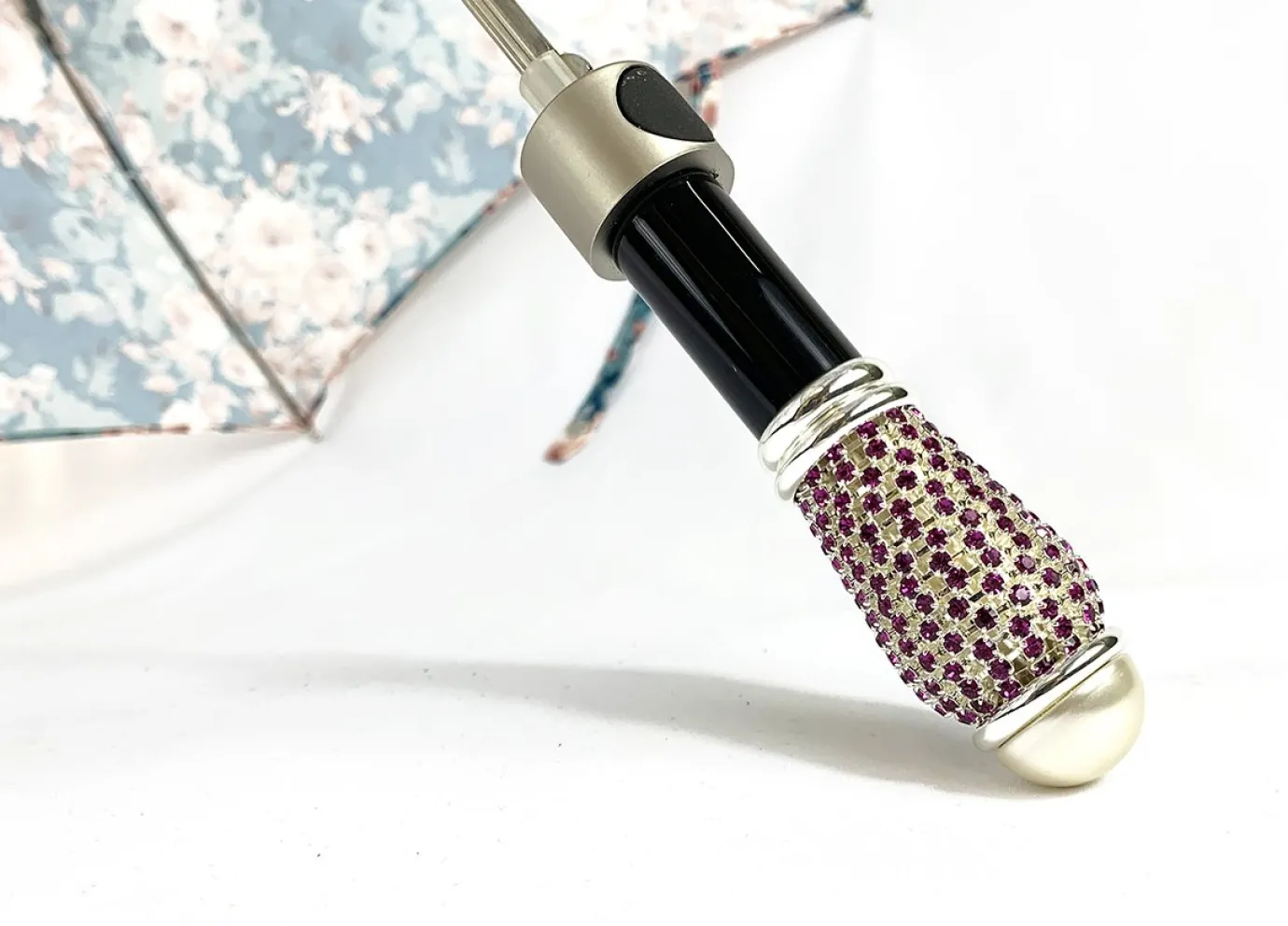 Il Marchesato Beautiful Folding Umbrella With Floral Print New