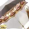 Il Marchesato Beautiful Red Women's Umbrella with Printed Peacock Design Hight Quality Luxury Umbrella Outlet