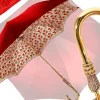 Il Marchesato Beautiful Red Women's Umbrella with Printed Peacock Design Hight Quality Luxury Umbrella Outlet