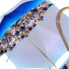 Il Marchesato Beautiful Red Women's Umbrella with Printed Peacock Design Hight Quality Luxury Umbrella Sale
