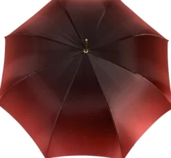Il Marchesato Beautiful Red Women's Umbrella with Printed Peacock Design Hight Quality Luxury Umbrella Discount