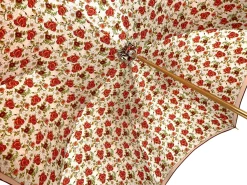 Il Marchesato Beautiful Red Women's Umbrella with Printed Peacock Design Hight Quality Luxury Umbrella Outlet
