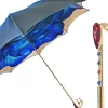 Il Marchesato Beautiful umbrella with gold-plated handle and big red crystal Hot