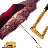 Il Marchesato Beautifull Double Canopy Umbrella Finished in a Luxurious Colored Sati Online