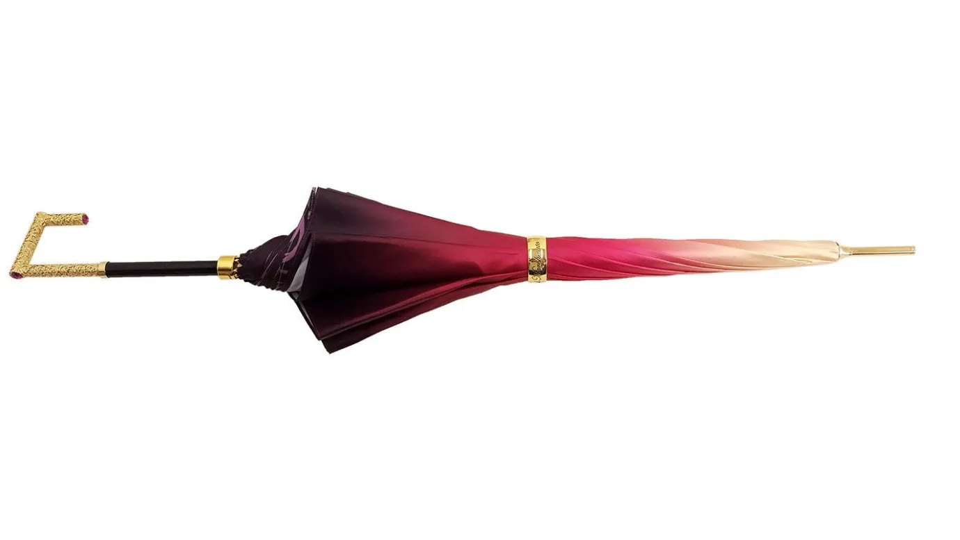 Il Marchesato Beautifull Double Canopy Umbrella Finished in a Luxurious Colored Sati Online