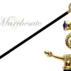 Il Marchesato Beauty Collectible Walking Cane With Swarovski Sapphire Outlet