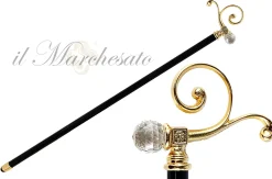 Il Marchesato Beauty Collectible Walking Cane With Swarovski Crystal Clearance