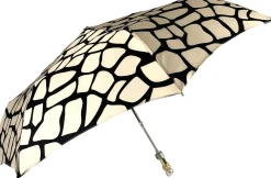 Il Marchesato Black & Cream Folding Umbrella Online