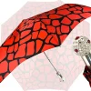 Il Marchesato Black & Red Folding Umbrella Fashion