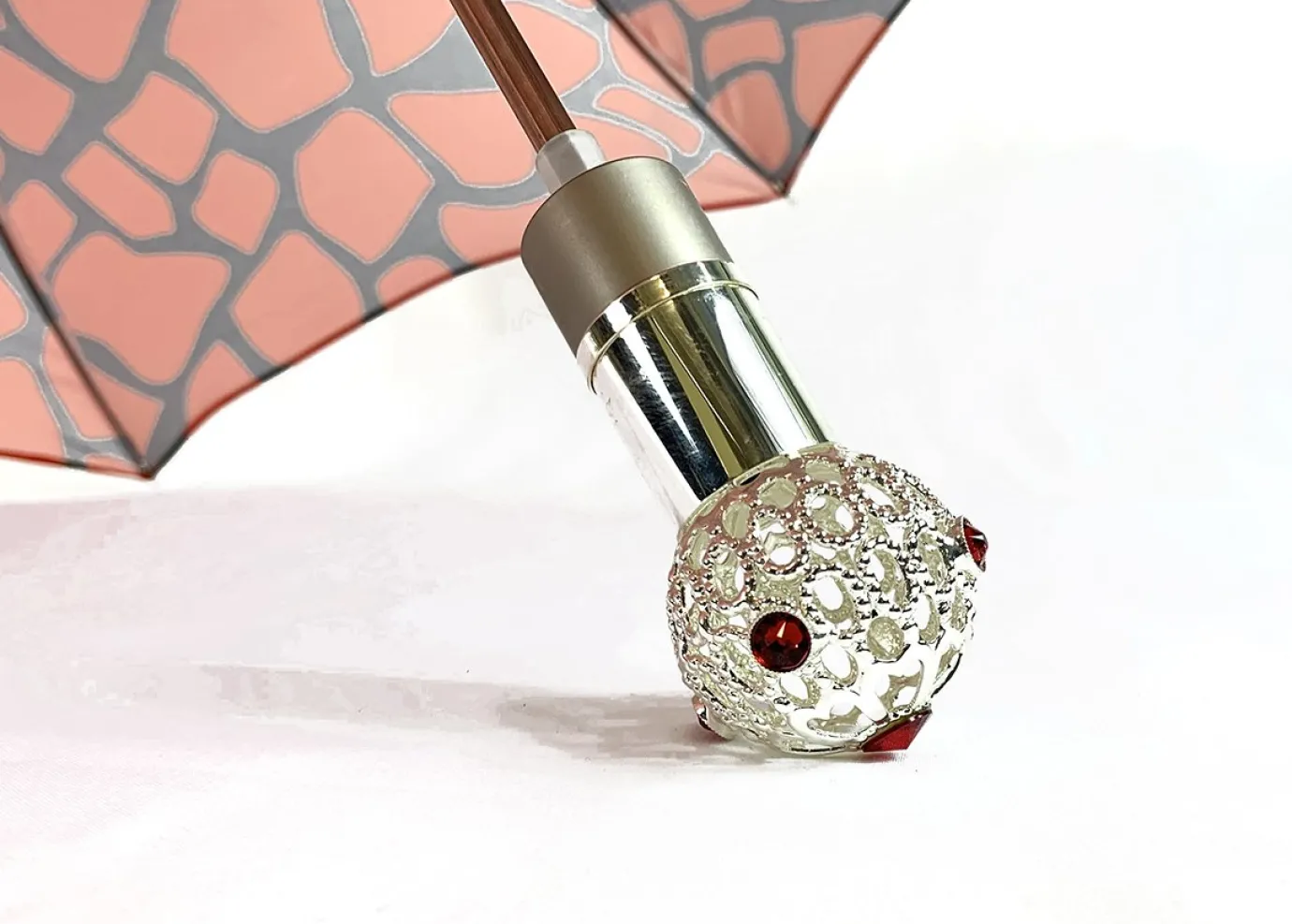 Il Marchesato Black & Red Folding Umbrella Fashion