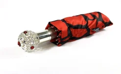 Il Marchesato Black & Red Folding Umbrella Fashion