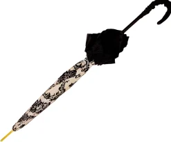 Il Marchesato Black & White Ruffle Umbrella Italian Glamour Fashion
