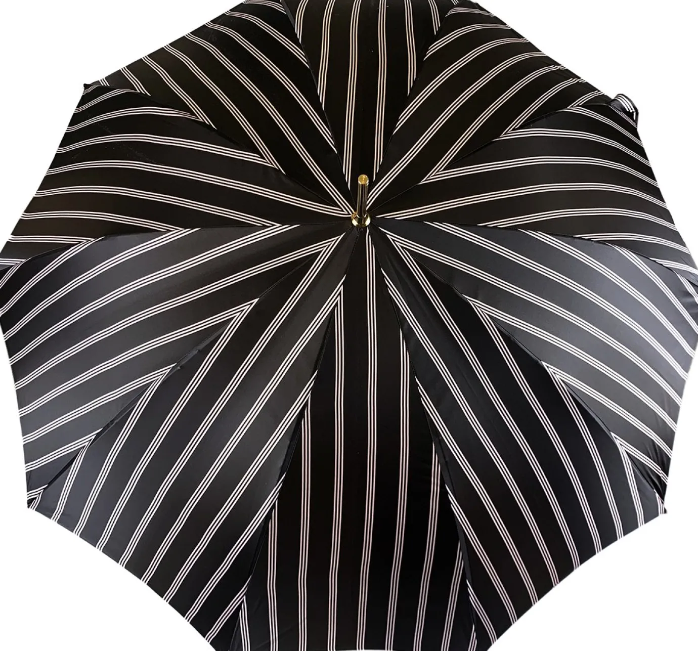 Il Marchesato Black And Light Grey Striped Umbrella Best